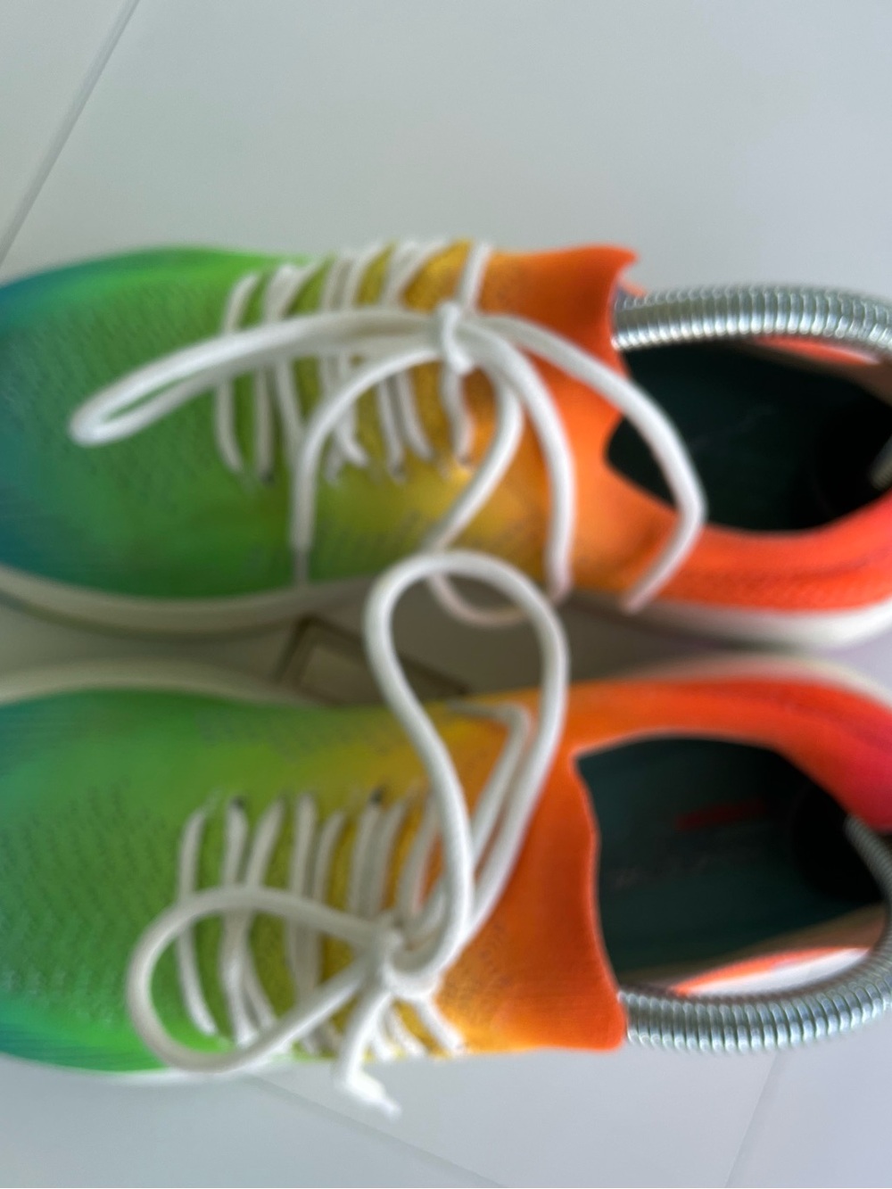 Skechers slide in sneakers gradient multicolor, knit memory foam, women 8 - Picture 7 of 10
